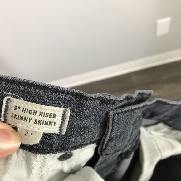 Madewell 27 9in High Riser Skinny Jeans Gray - Picture 7 of 8